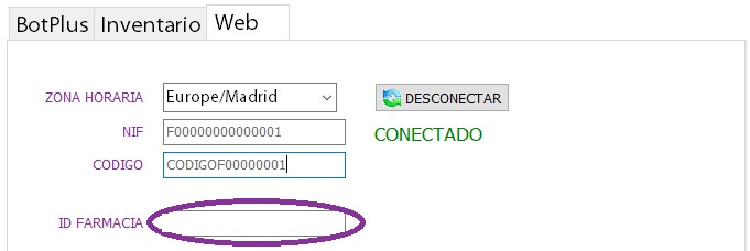 Introducir código activación farmacia